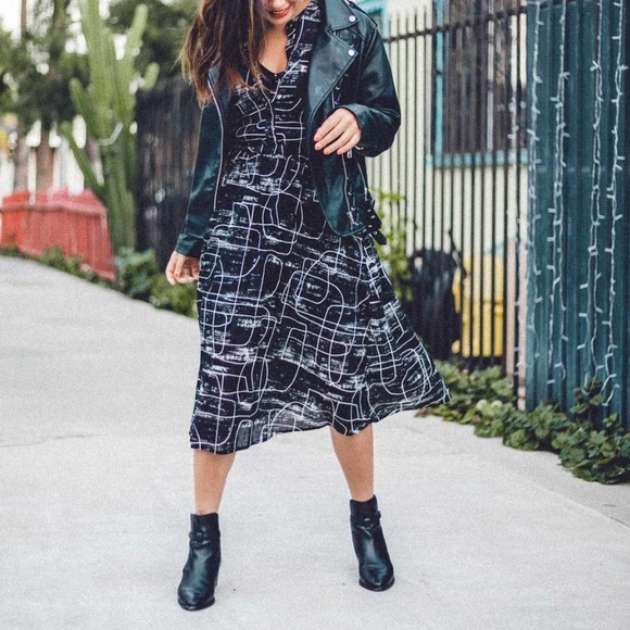 Black and white mod dress - Picture 5 of 5